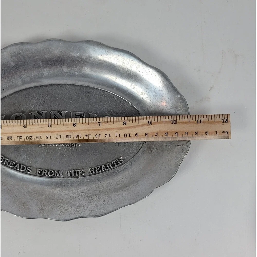 Pewtarex Gonnella Baking Co Breads From The Hearth Metal Bread Tray Platter 12in
